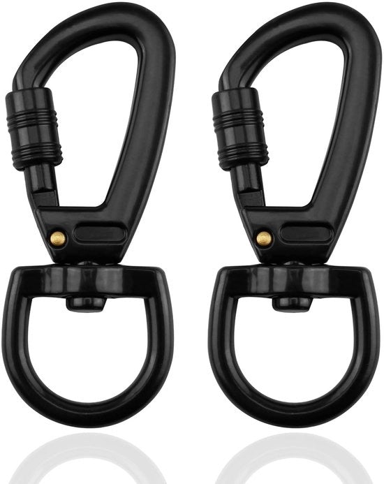 Set di due anelli di chiusura per cani con robusta zinklegering a 360 gradi di rotazione per accessori da scalata e da fai da te