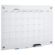 Lavagna bianca calendario settimanale ¨C zephmum ¨C 90x60cm bianco con 4 pennarelli e cancellino