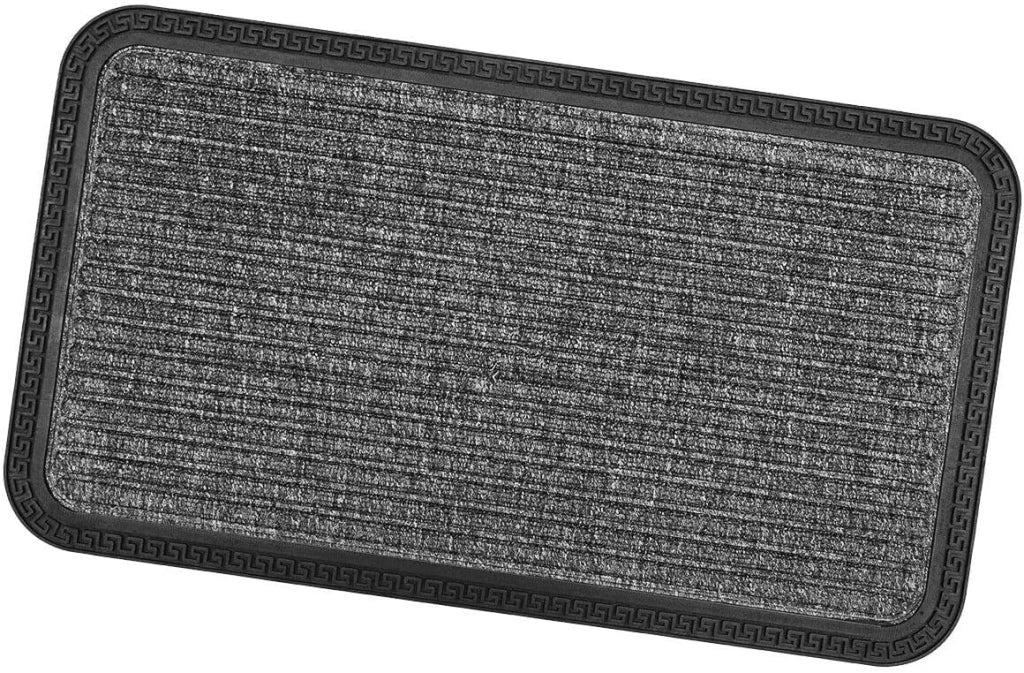 Zerbino Ingresso Antiscivolo Robusto Assorbente Tappeto Gommato Asciugapassi Bordeaux 40x70 cm