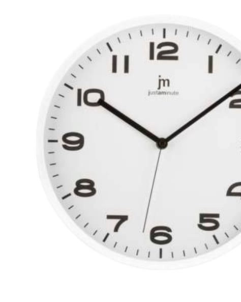 Lowell Justaminute 00875B wall/table clock Parete Quartz clock Cerchio Bianco