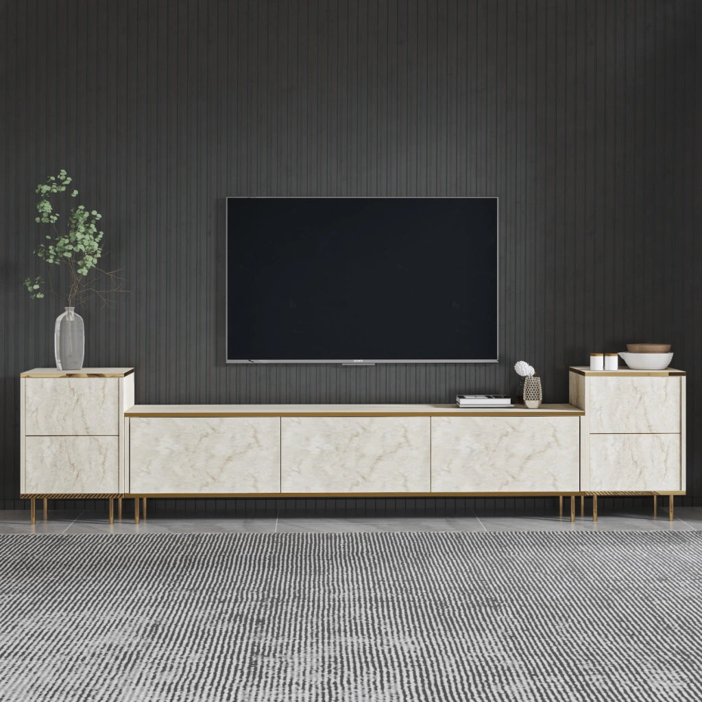 Porta TV in legno "Imaj" - 260 x 35 x 60 cm - TravertinOr