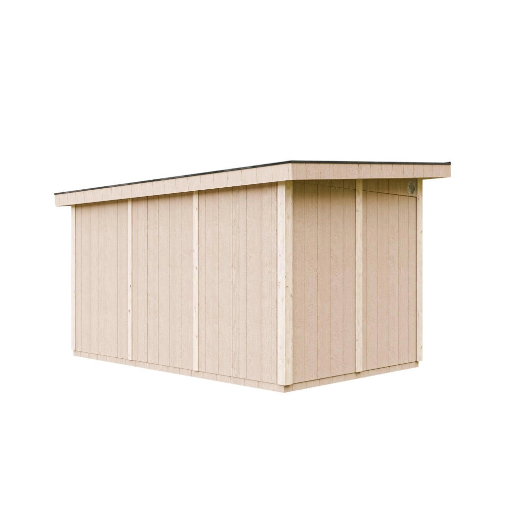 Casetta da Giardino di QUALIT? PREMIUM 8,7m?²-L412xW279cm - TIMBELA M904-HARVEST HONEY