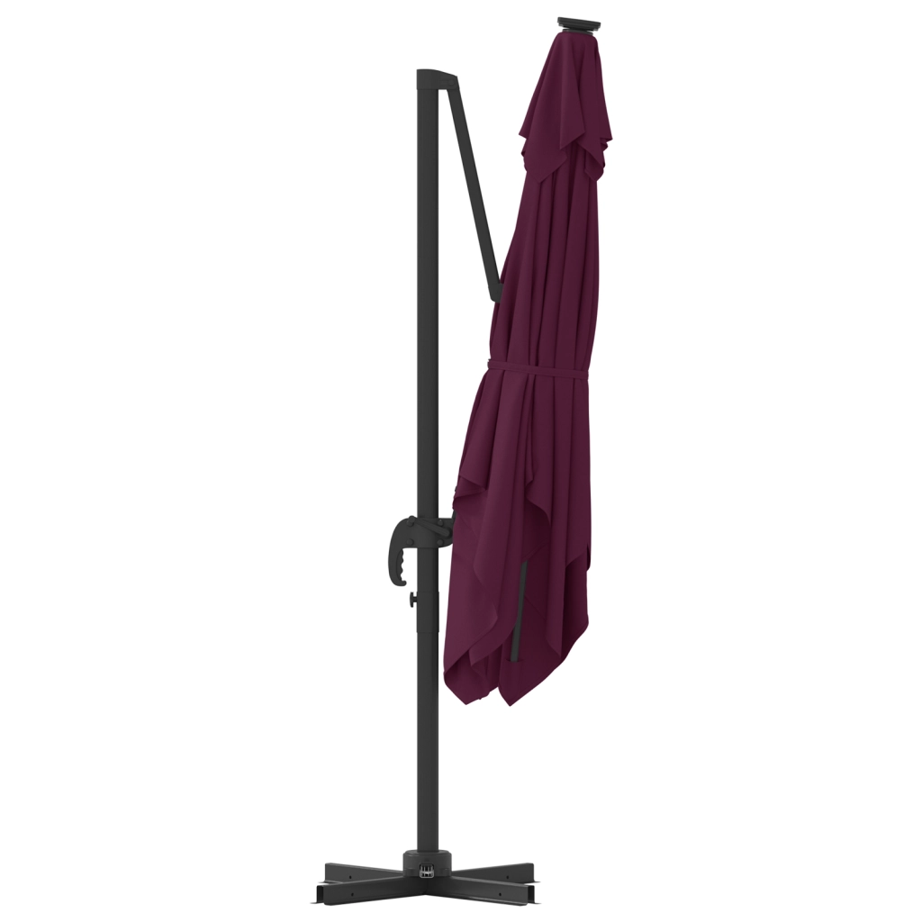 Ombrello da Patio Rosso borgogna Alluminio, Poliestere Grande