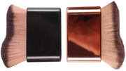 Set di pennelli autoabbronzanti - 2 pezzi - setole sintetiche morbide - adatto per crema solare - applicatore di trucco - compattabile per viaggi - pennello per trucco