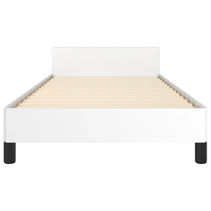 Giroletto con Testiera senza Materasso Bianco 80x200 cm