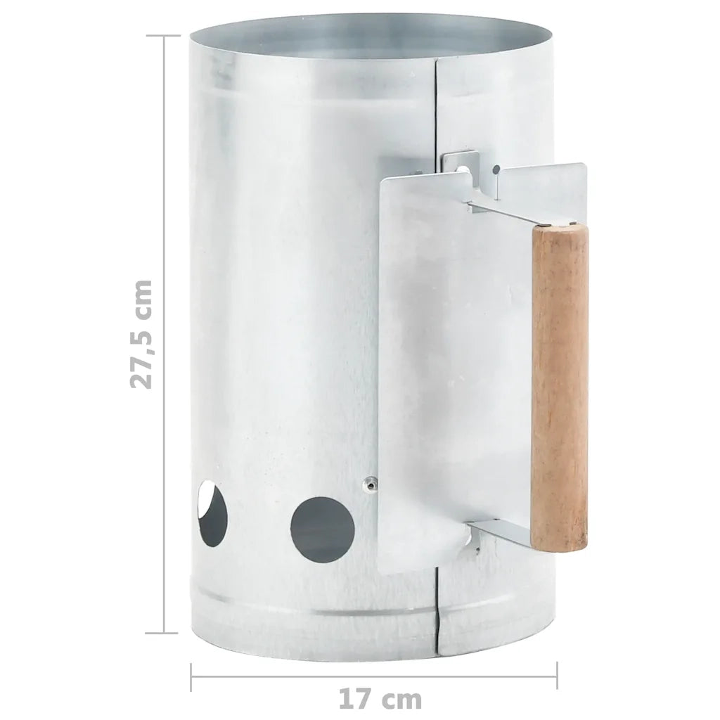 Ciminiera per Barbecue Starter a Carbone in Acciaio Zincato CFW2496439