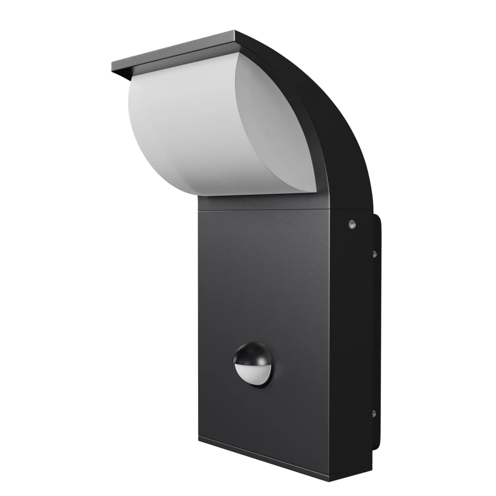 Maytoni Applique Moderna Stock 1 luce LED integrato IP44 nero alluminio