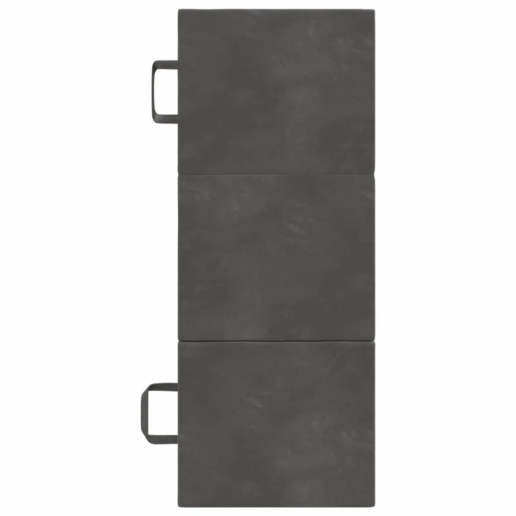 Divano Letto Pieghevole 75 x 63 x 45 cm Grigio Scuro 900144