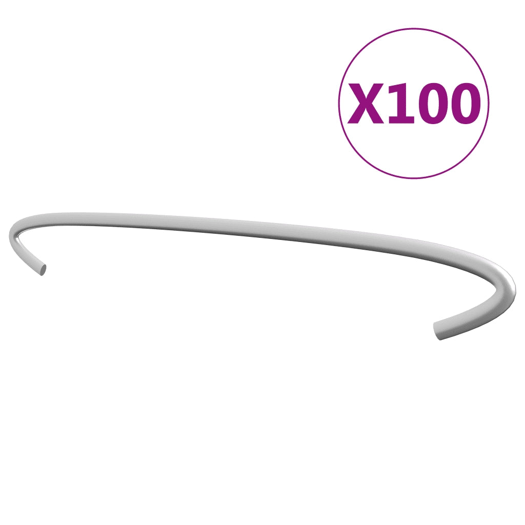 Ganci per Gabbione 100 pz in Acciaio Zincato 30 cm cod mxl 8762
