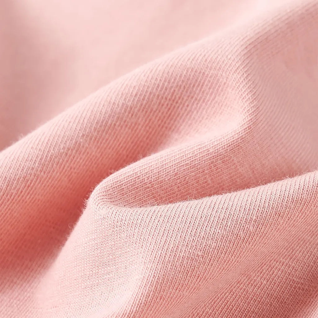 Maglietta Bambina Maniche Lunghe Rosa Chiaro 104 14085