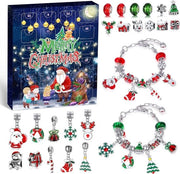 Calendario di Natale 2022 – Bracciali e Gioielli per Fai da Te – 24 Aperture – Kit di Bracciale per Bambine