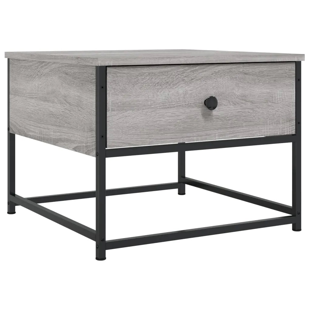 Tavolino da Salotto Grigio Sonoma 51x51x40 cm Legno Multistrato 833978