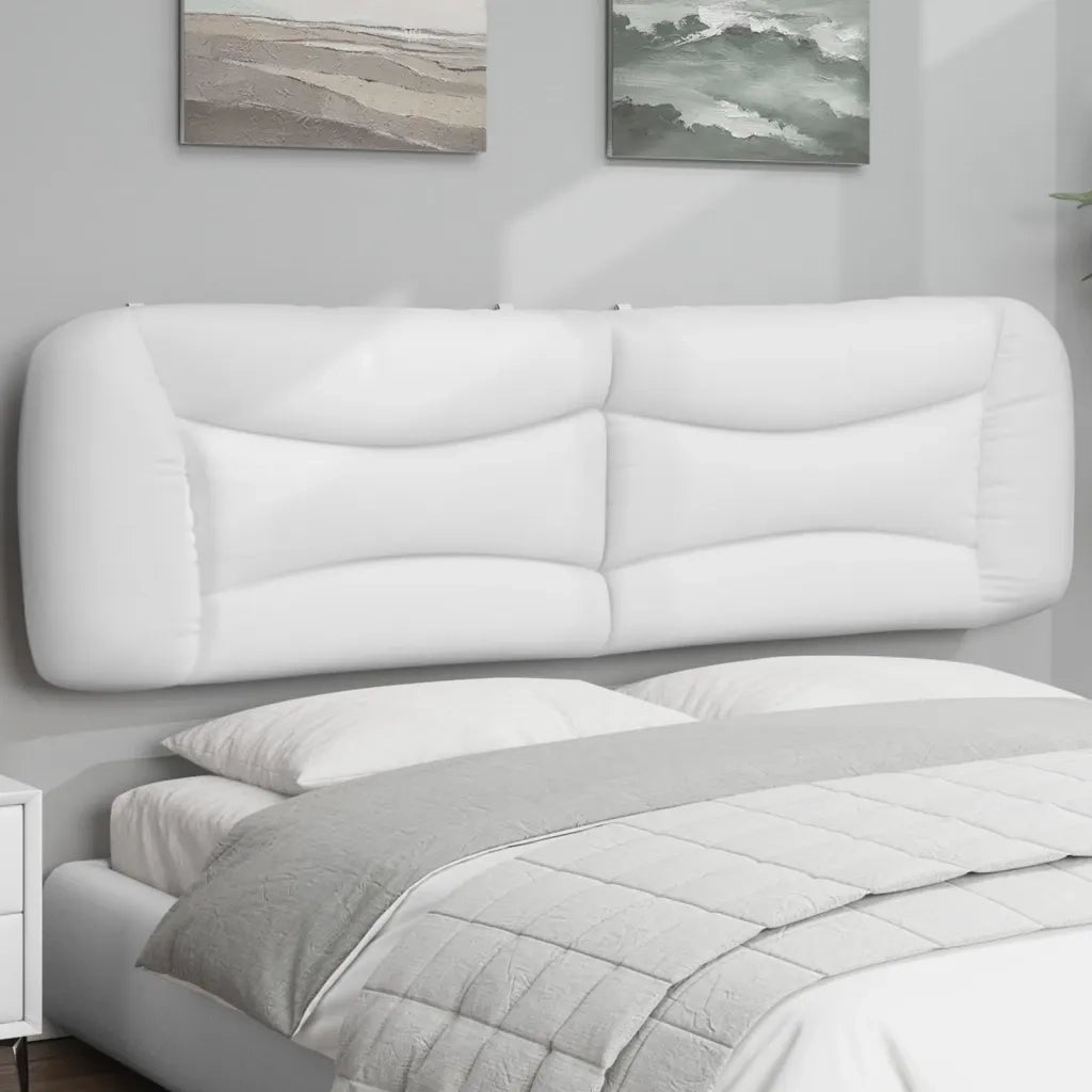 Cuscino Testiera Hvar Bianco 193 cm in Similpelle 374636