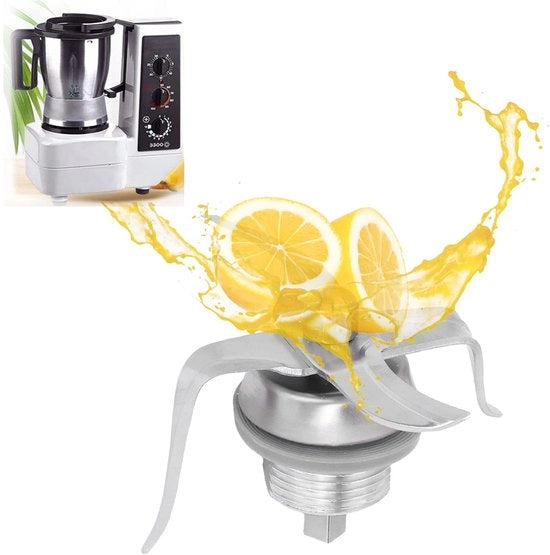 Blade di Frullatore in Acciaio Inossidabile - Duraturo - Facile da Pulire - Resistente alle Scalfitture - Compatibile con Thermomix 3300 - Utile Sostituto - Lame per Centrifuga Frutta