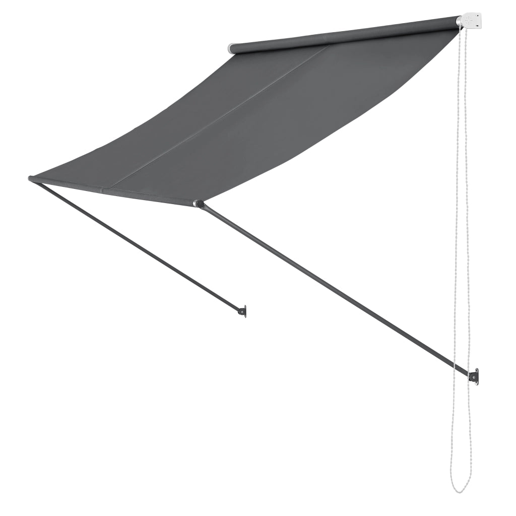 Tenda da Sole per Balcone e Finestre Parasole da Parete 250x120 cm Grigio pro.tec