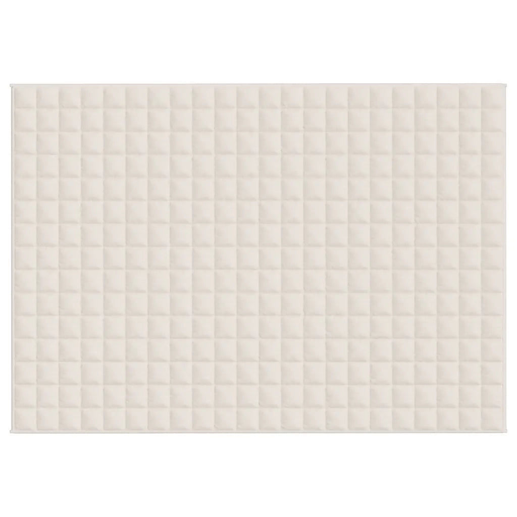 Coperta Ponderata Crema Chiaro 155x220 cm 7 kg Tessuto 350758