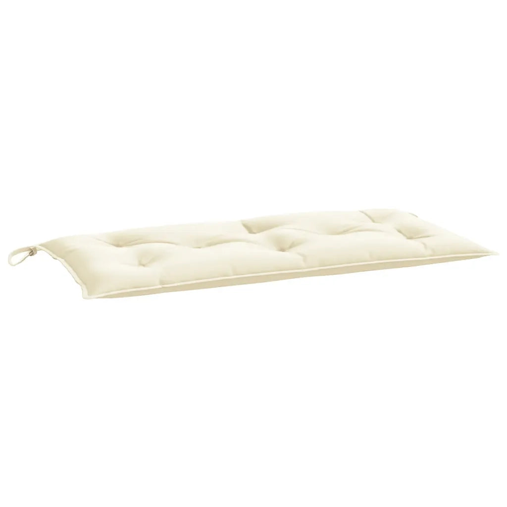 Cuscini Panca da Giardino 2 pz Crema 100x50x7 cm Tessuto Oxford