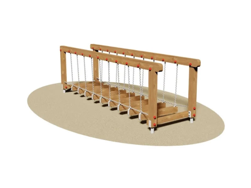 Passerella Missouri 817 Giochipark legno pino EN 1176 6-12 anni 340x90x110h