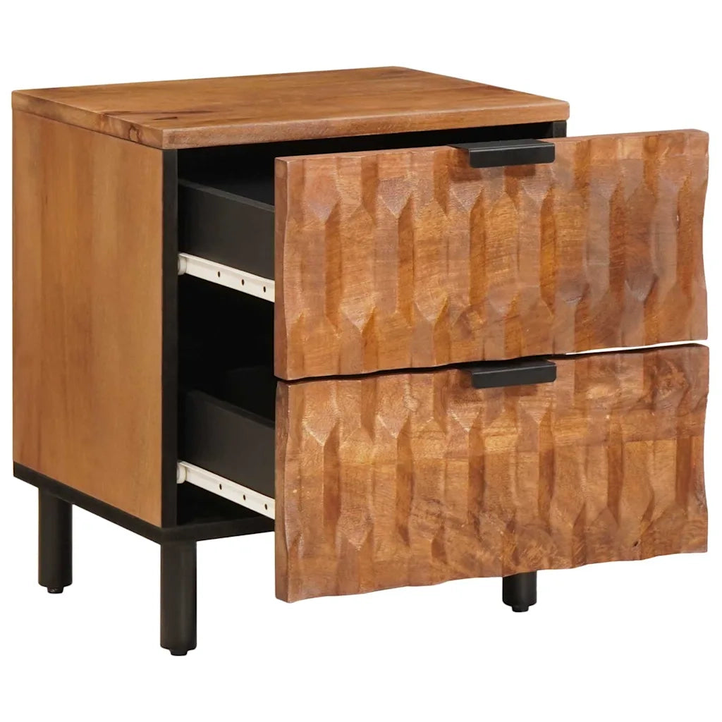 Comodino | Armadio da Notte | Mobiletto da notte con cassetto Marrone 40 x 33 x 46 cm