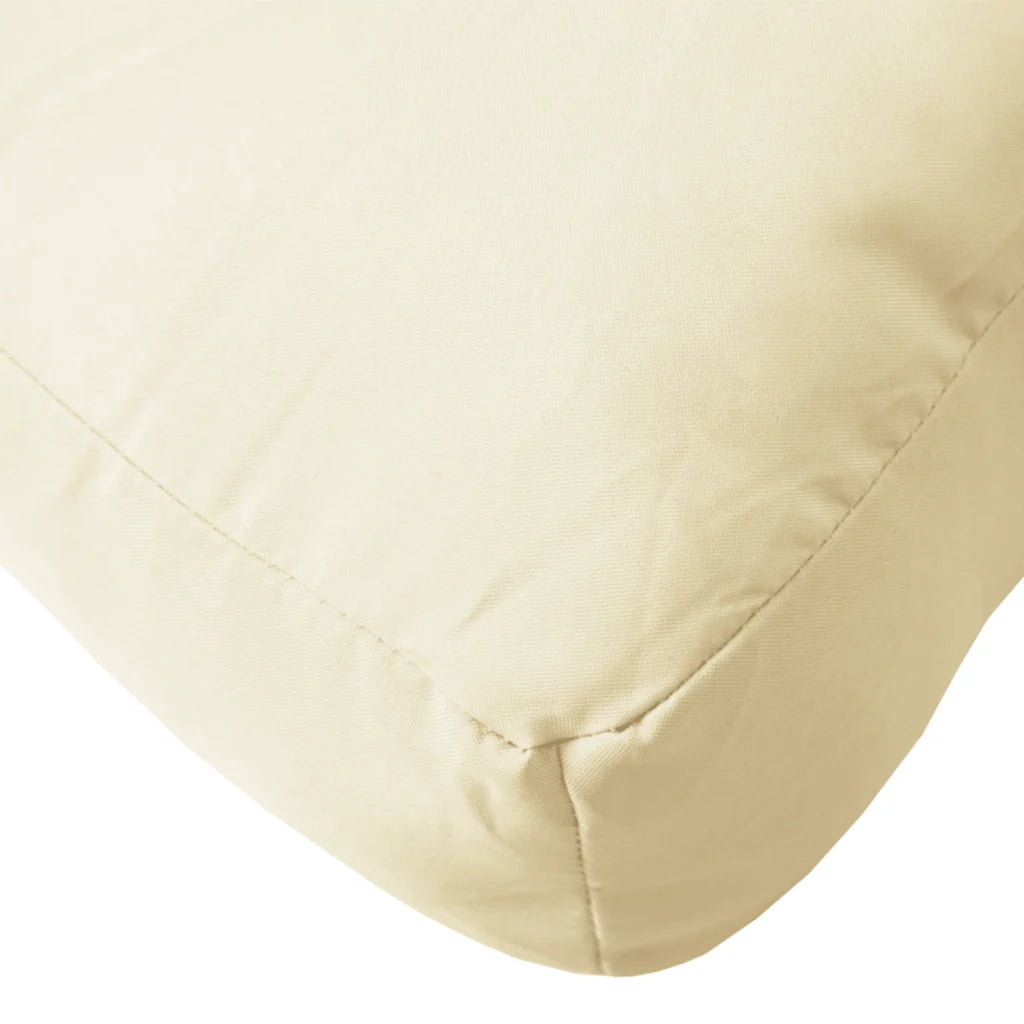 Cuscini per Pallet 3 pz | Cuscini per sedie Bianco Crema in Tessuto Oxford