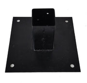 Porta Palo Per Pavimento Nero 6X6X12 H Cm