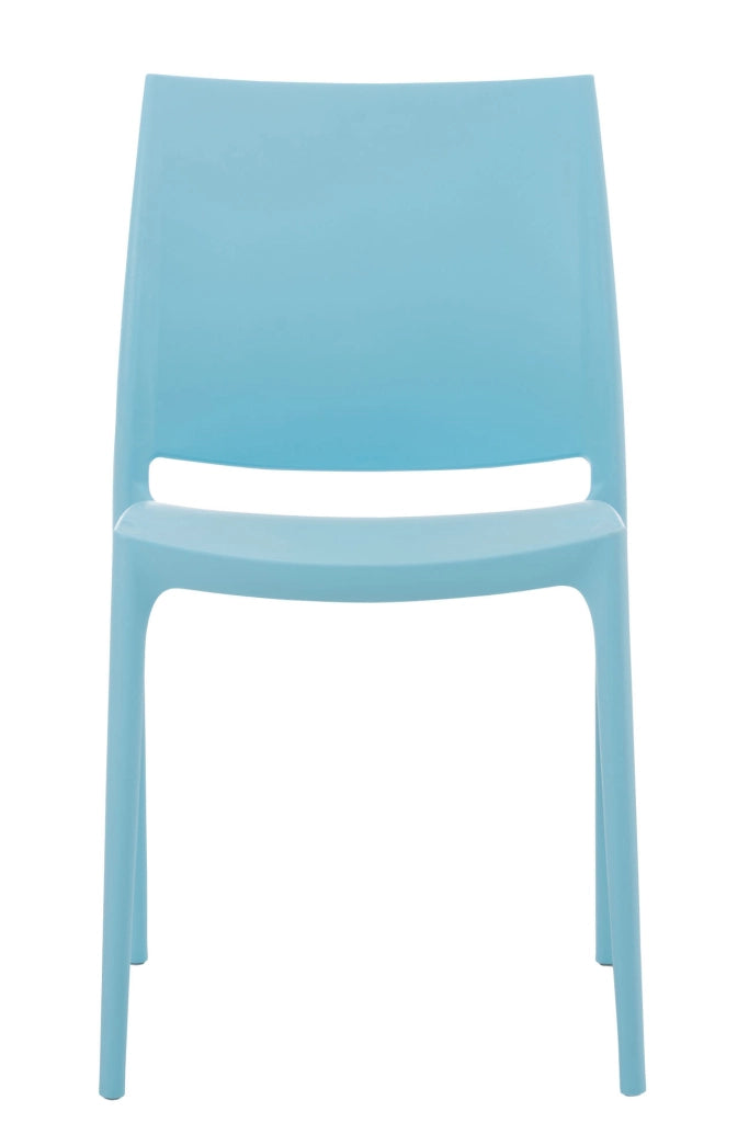 Sedia outdoor Maya impilabile azzurro