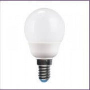 Lampada ai l.calda fluor. sfera ats7m27c e14 7w compatte decorat