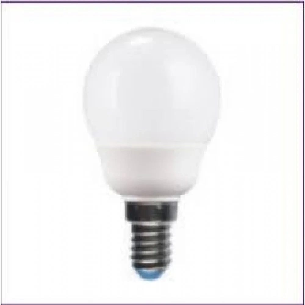 Lampada ai l.calda fluor. sfera ats7m27c e14 7w compatte decorat