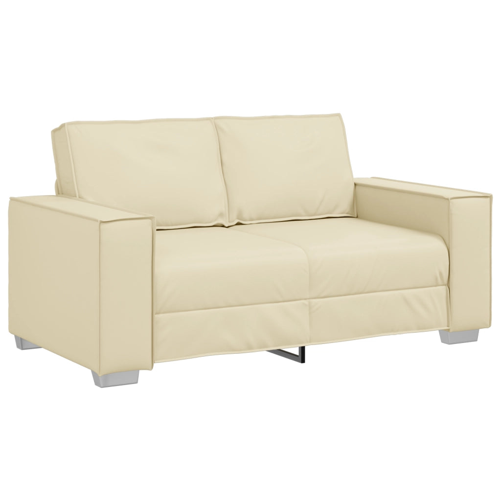 Divanetto  Crema 120 cm in pelle sintetica