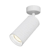 Maytoni Lampada da soffitto moderna Focus Design 1 luce GU10 bianco metallo