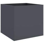 Fioriera rialzata per piante fiori terrazza giardino 49 x 47 x 46 cm acciaio antracite 02_0037620