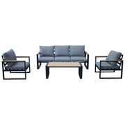 Set 4 Pezzi Aran Grigio Melange