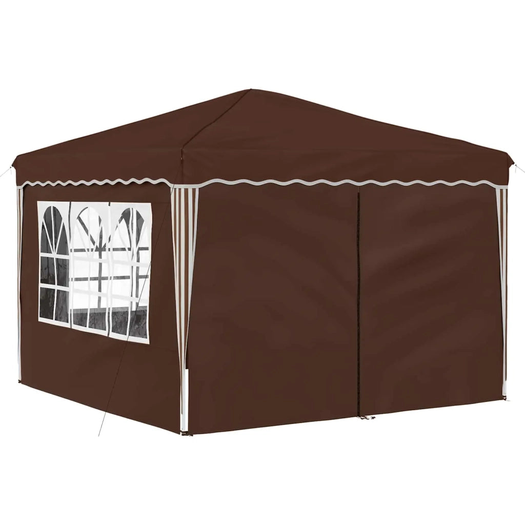 Tenda per feste a pop-up 288 x 288 x 245 cm Marrone