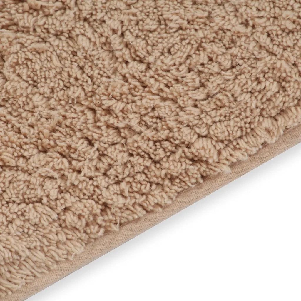 Set Tappetini per Bagno 2 pz in Tessuto Beige 133231