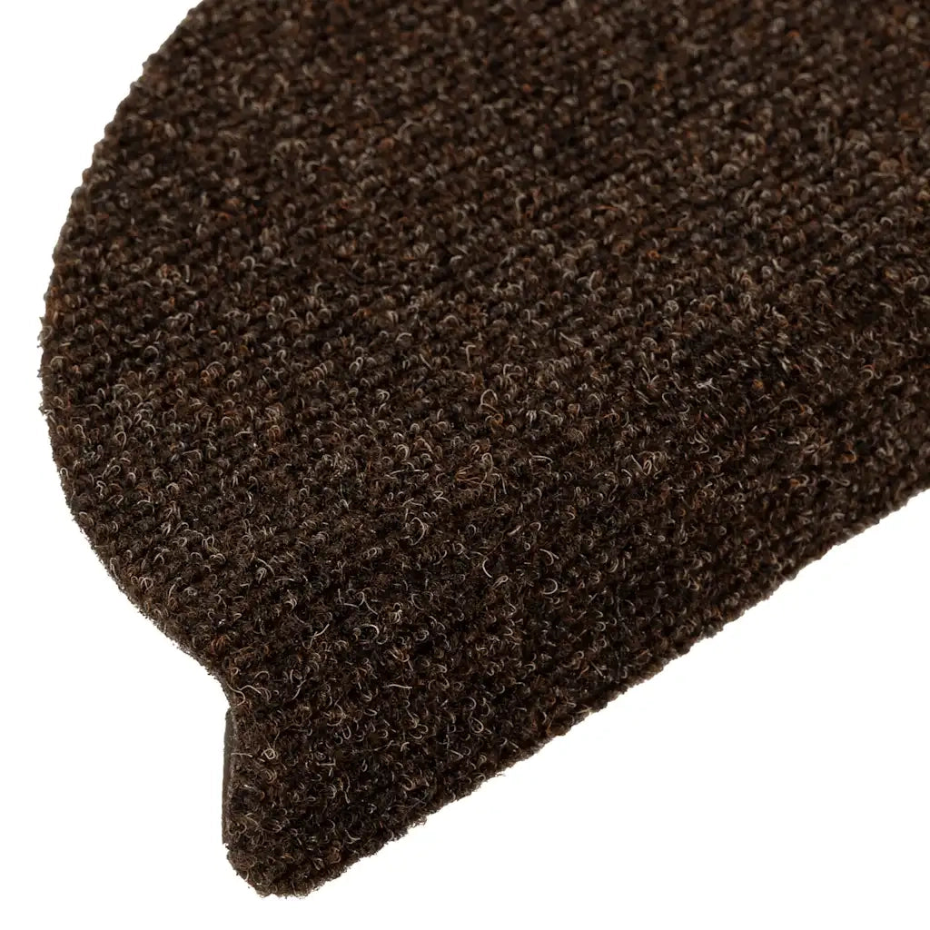 Tappetini per scale autoadesivi 20 pz | Gradini per Scale 56x17x3 cm marrone semicircolari