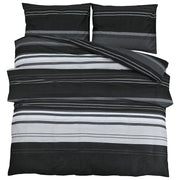 Set Copripiumino Nero e Bianco 260x240 cm in Cotone CFW4683636