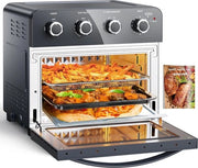 Mini-oliera con convettore e air fryer 6 in 1, 1700 W, cottura senza olio, 3 livelli, forno a vapore con 100 ricette
