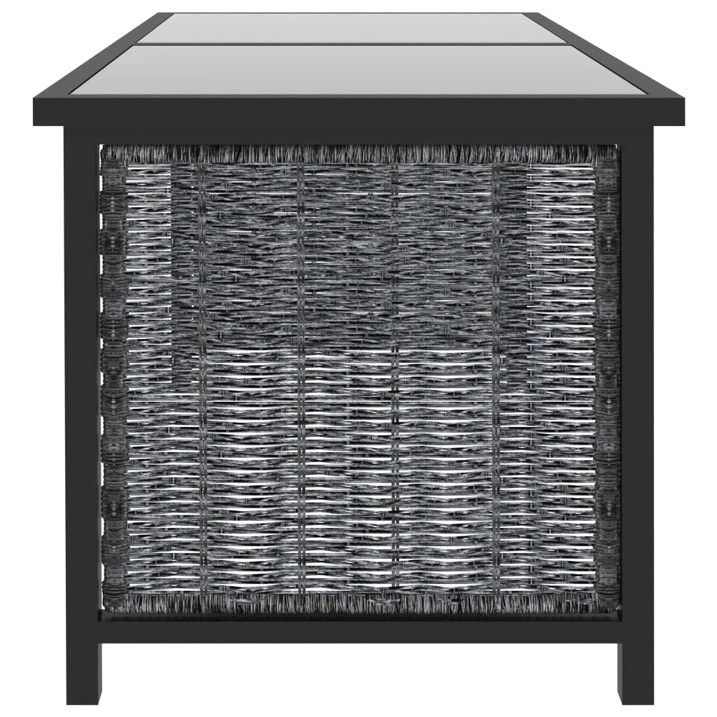 Set Divani da Giardino 8 pz con Cuscini in Polyrattan Antracite cod mxl 29945