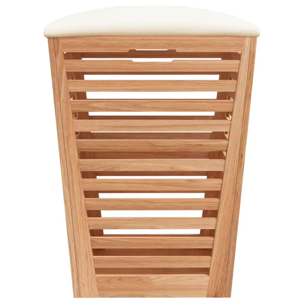 Sgabello da bagno 40,5 x 40,5 x 56 cm in legno massello di noce 02_0006134