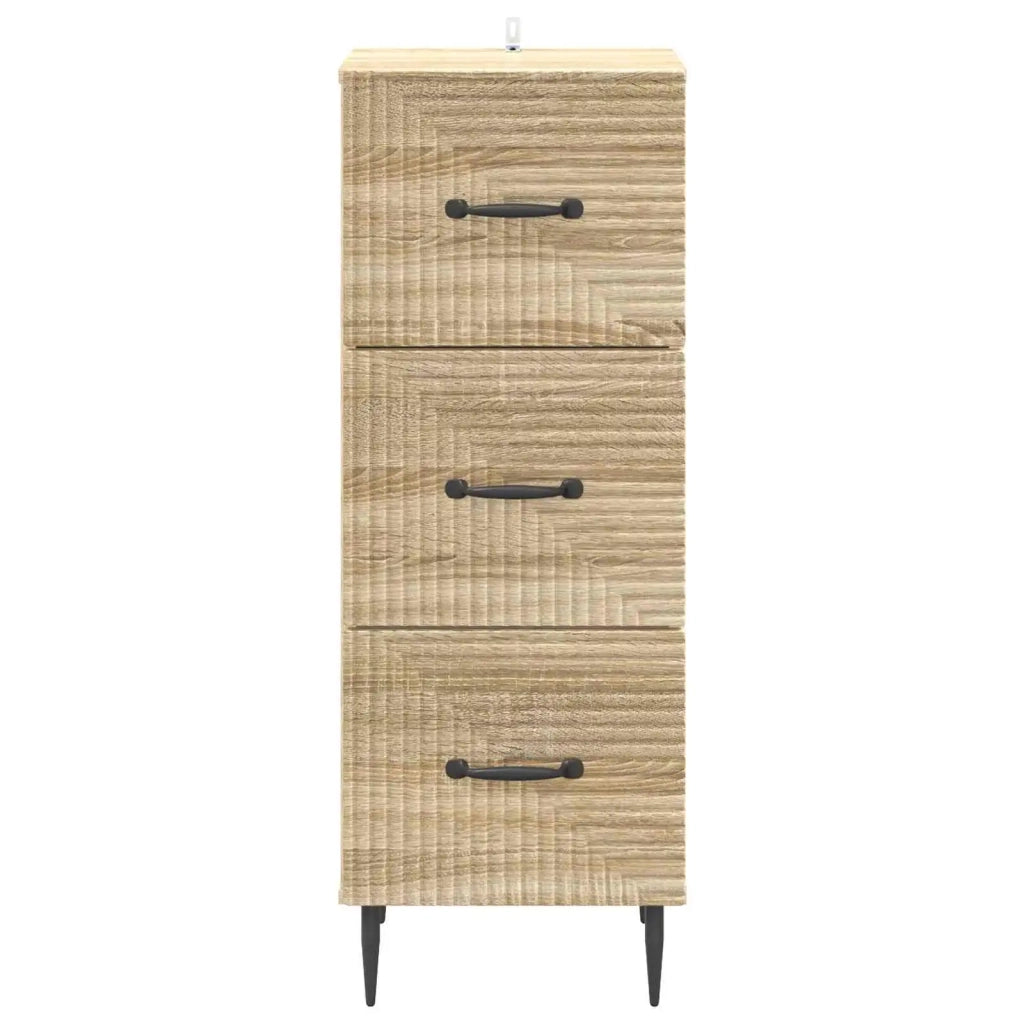 Mobile con Cassetti Rovere Sonoma 33 x 34,5 x 89,5 cm 894847