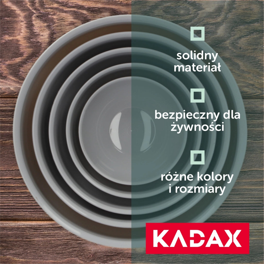 Ciotola da cucina in plastica KADAX, 1 litro, piccola, universale, per macedonia di frutta, 16 cm