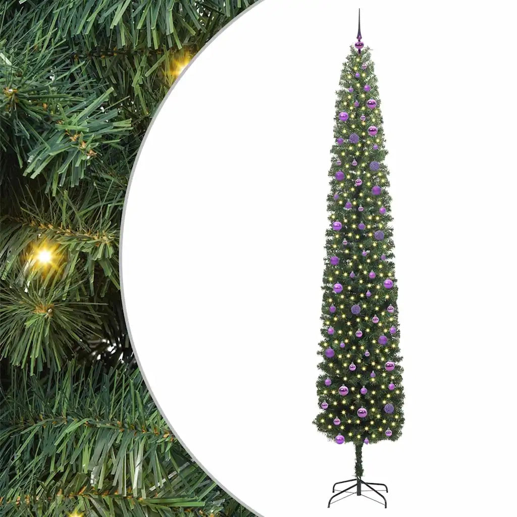 Albero di Natale | Decorazioni natalizie artificiale con 300 LED Verde 270 cm