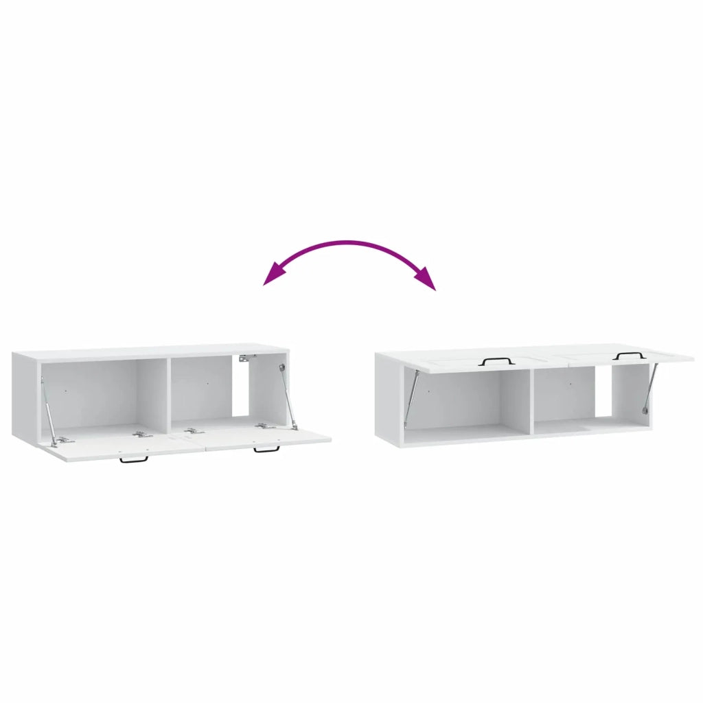 Mobile Porta TV da Muro Bianco 98 x 31 x 30 cm 899405
