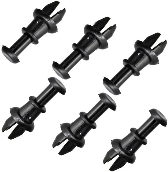 Clip per Sporte per Bagaglio da Sotto il Cassetto - 6 Pezzi - Haken per Pannelli di Sotto il Cassetto - Supporto per Cinture di Bagaglio - Leggero e Sostenibile - Materiale di Alta Qualità - Compattabile e Impermeabile - Clip per Bagaglio