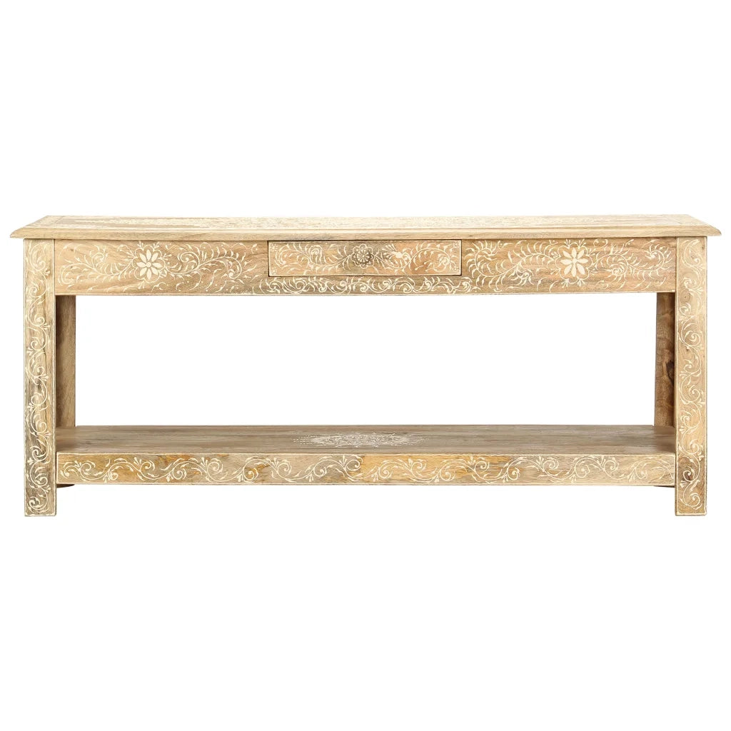 Tavolino da CaffÃ¨ 110x50x45 cm Massello di Mango Dipinto a Mano cod mxl 63398