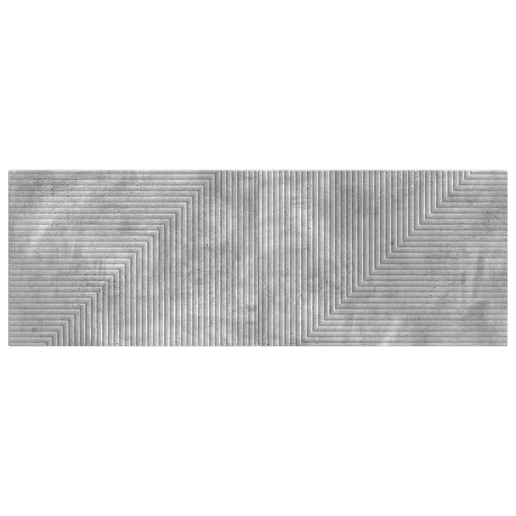 Testiera da Muro HAARLEM Grigio Cemento Legno ingegnerizzato 896958