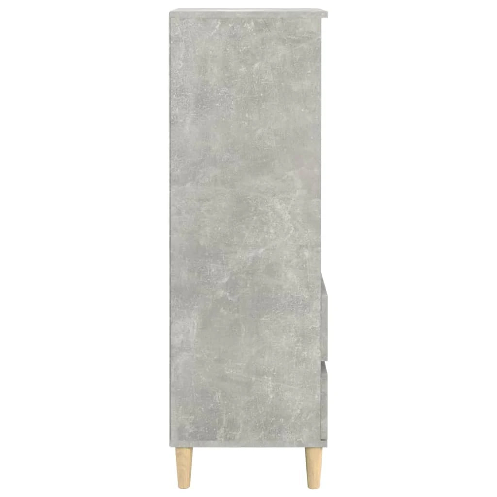Buffet credenza cassettiera mobiletto mobile contenitore organizer cucina soggiorno salotto alto 40 x 36 x 110 cm legno ingegnerizzato grigio 02_0034433