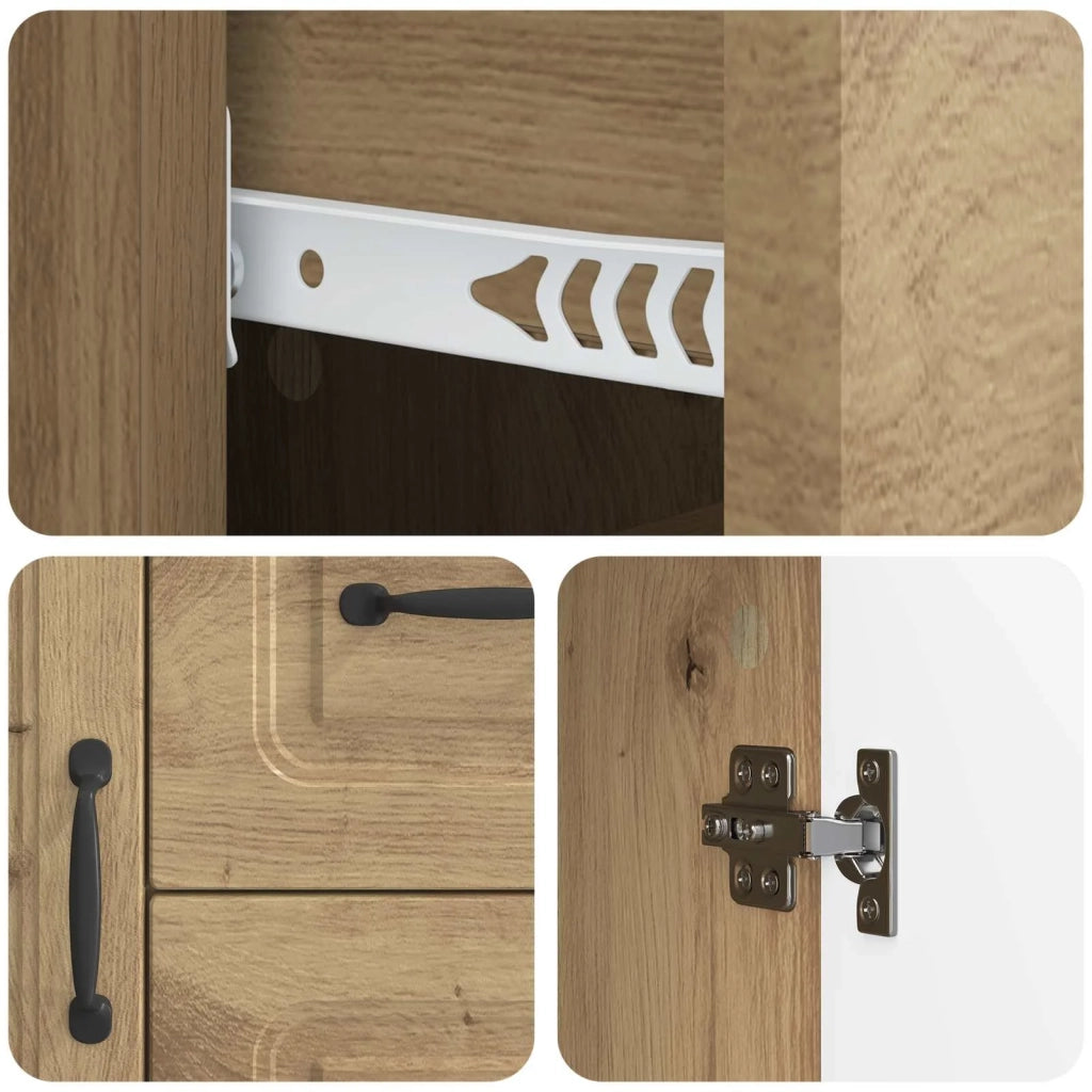 Credenza con cassetto Rovere Artigianale 89 x 34,5 x 57 cm