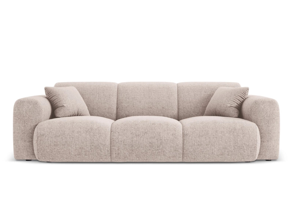 Cosmopolitan Design - Divano "Nolio" 3 posti in ciniglia beige 