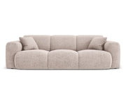 Cosmopolitan Design - Divano "Nolio" 3 posti in ciniglia beige 